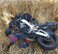 rozbity motocykl Honda
